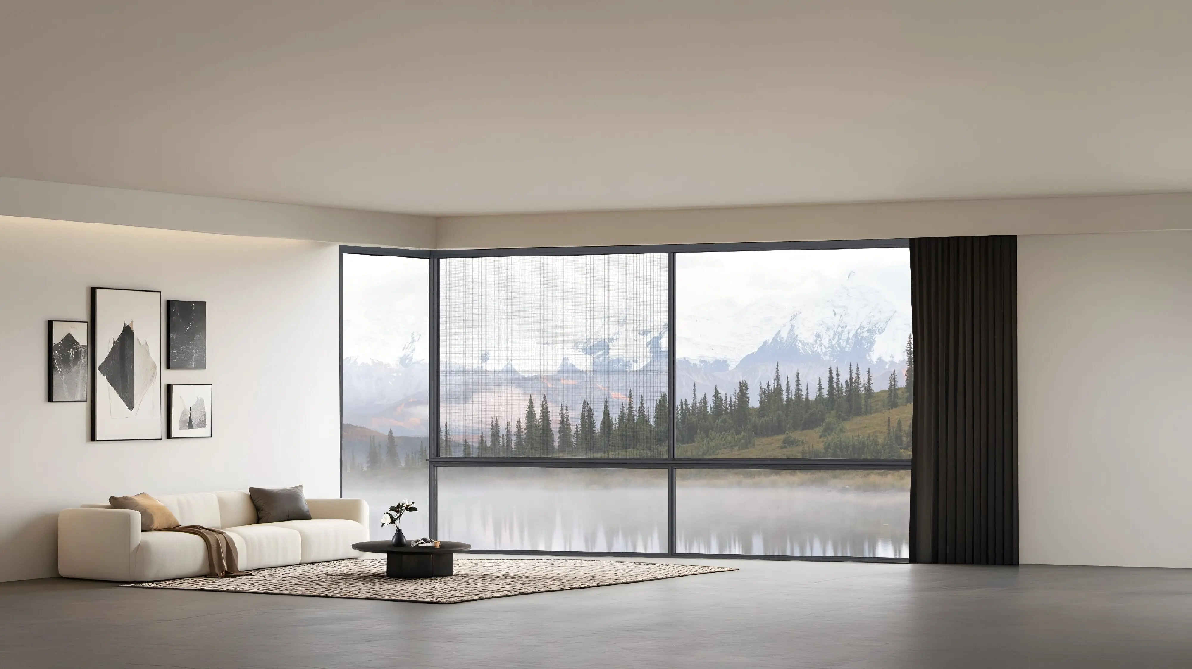 HUMYA New product! 110C Ultra-slim sliding window, breaks through the boundaries of space and brings you elegant living!