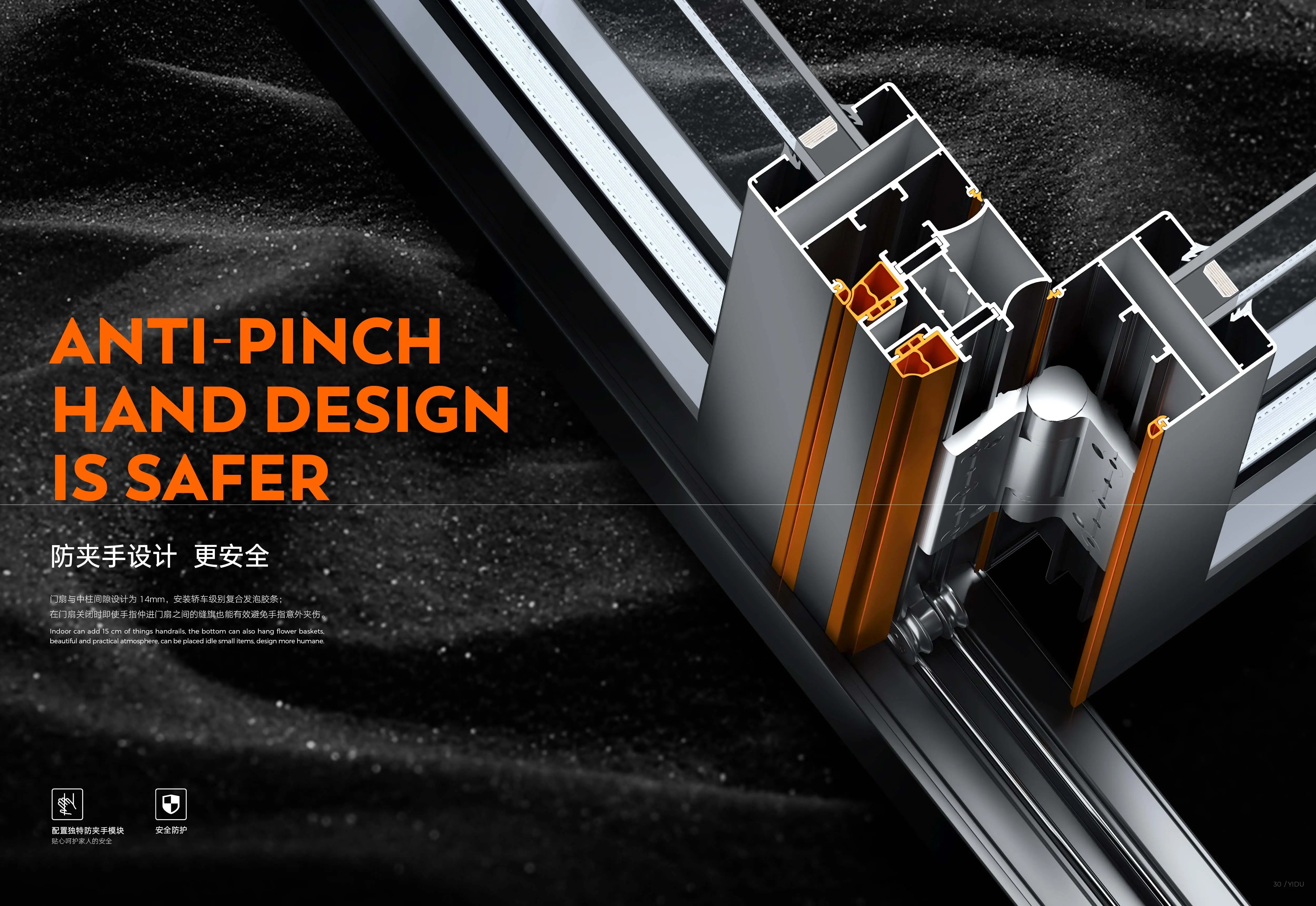 68 hidden hinge folding door 3